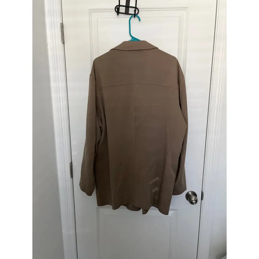 Tommy Bahama Blazer Mens Large Tan Silk 3 Button Sport Coat vintage size